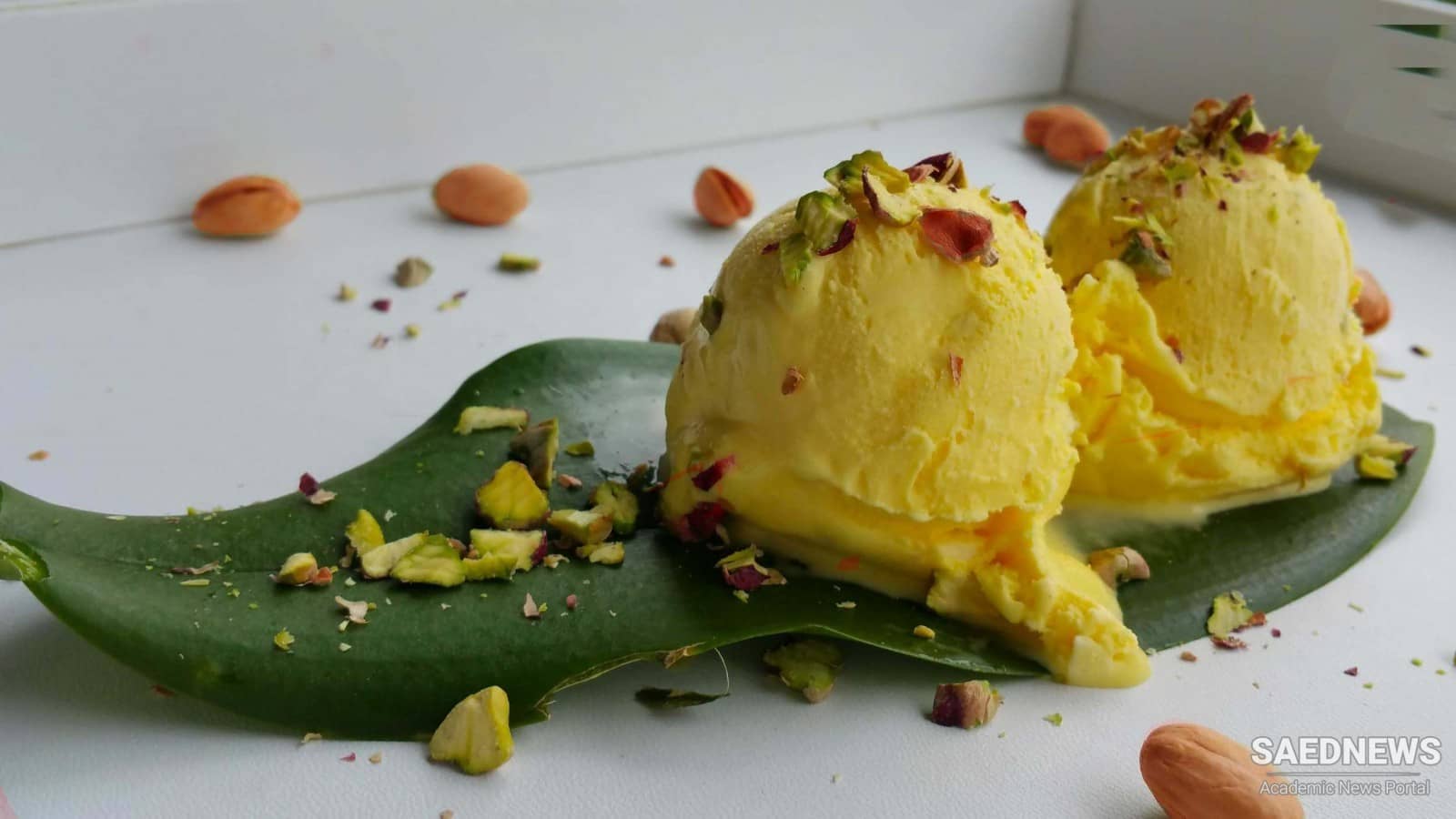Saffron and Pistachio Kulfi